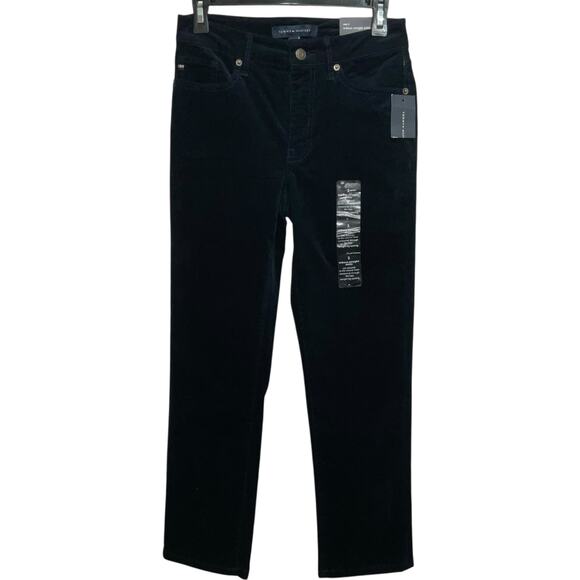 Tommy Hilfiger Pants - Tommy Hilfiger Women’s Tribeca Straight Leg Cropped Corduroy Pants Blue Size 2